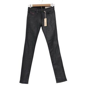 NWT Diesel Jeans Size 26 x 30 Skinzee Super Slim Skinny Jeans Black $198 RU807